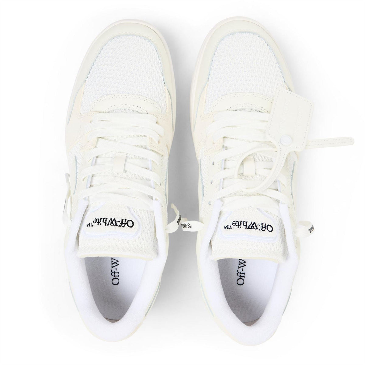 Off White Mens Slim Low Calfskin Leather Trainers