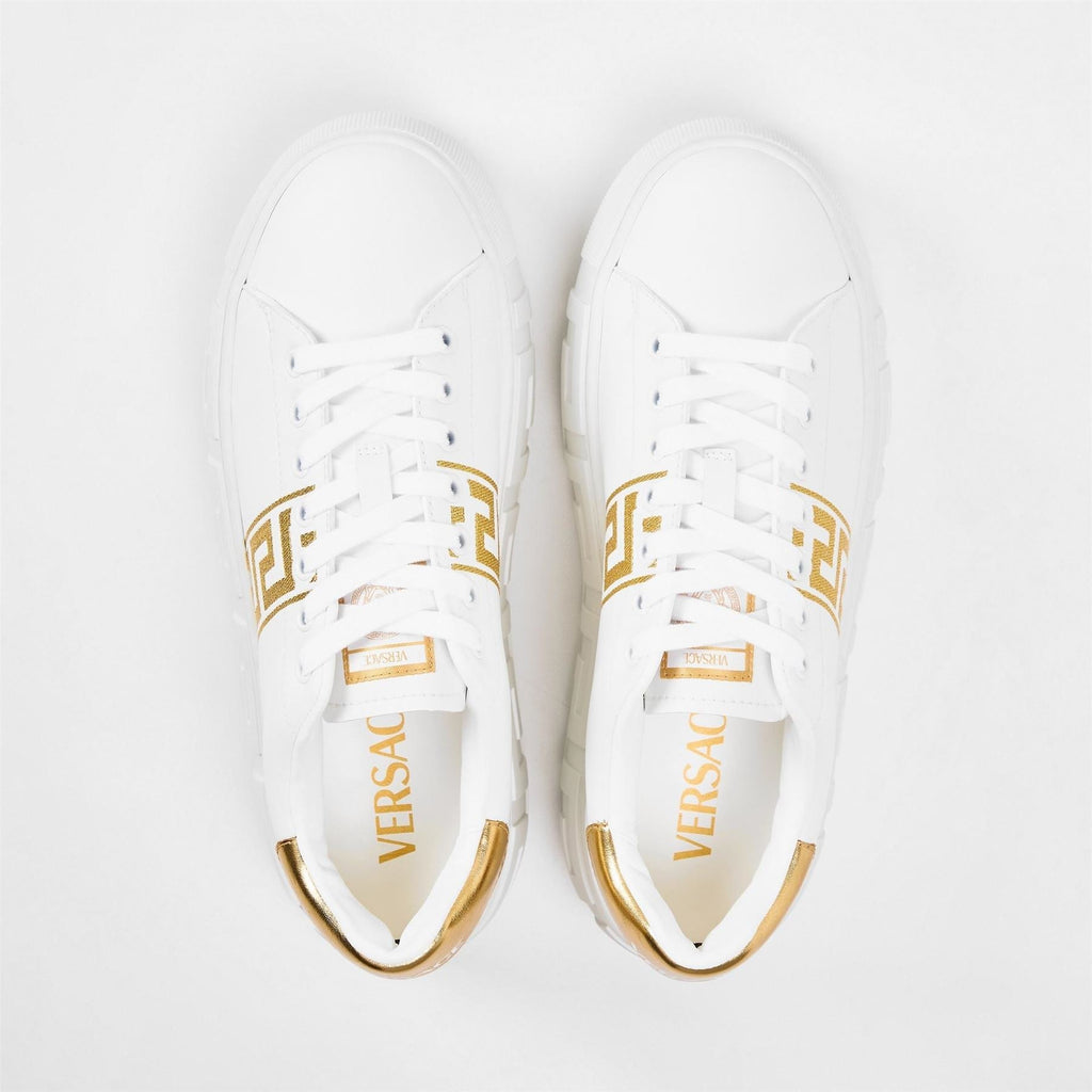 Versace Womens Logo Sneakers Platform Trainers